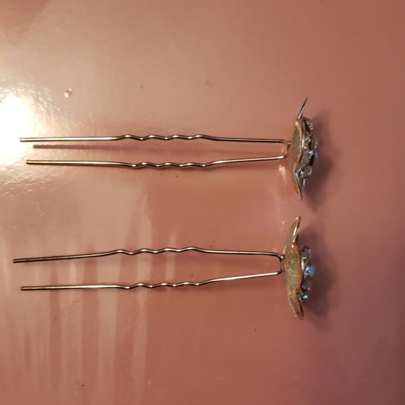 💋Bridal Swarovski CrystalMesh Hair Pins/Accessory - Picture 3 of 8